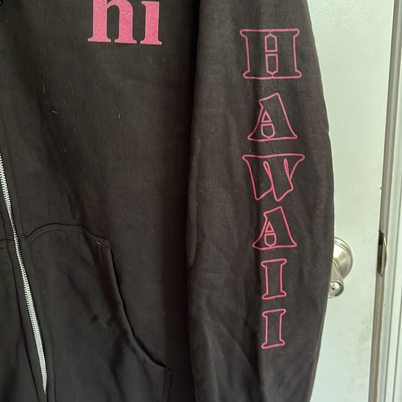 Hawaii Hooded & zipper front Sweatshirt Sz 2X bought in Hawaii - Picture 4 of 9